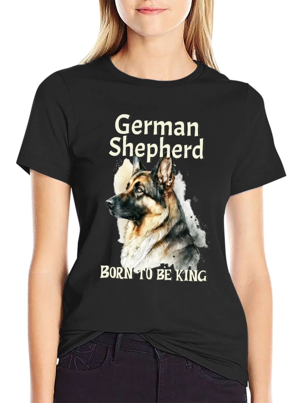 German Shepherd Born To Be King T-Shirt product image 2