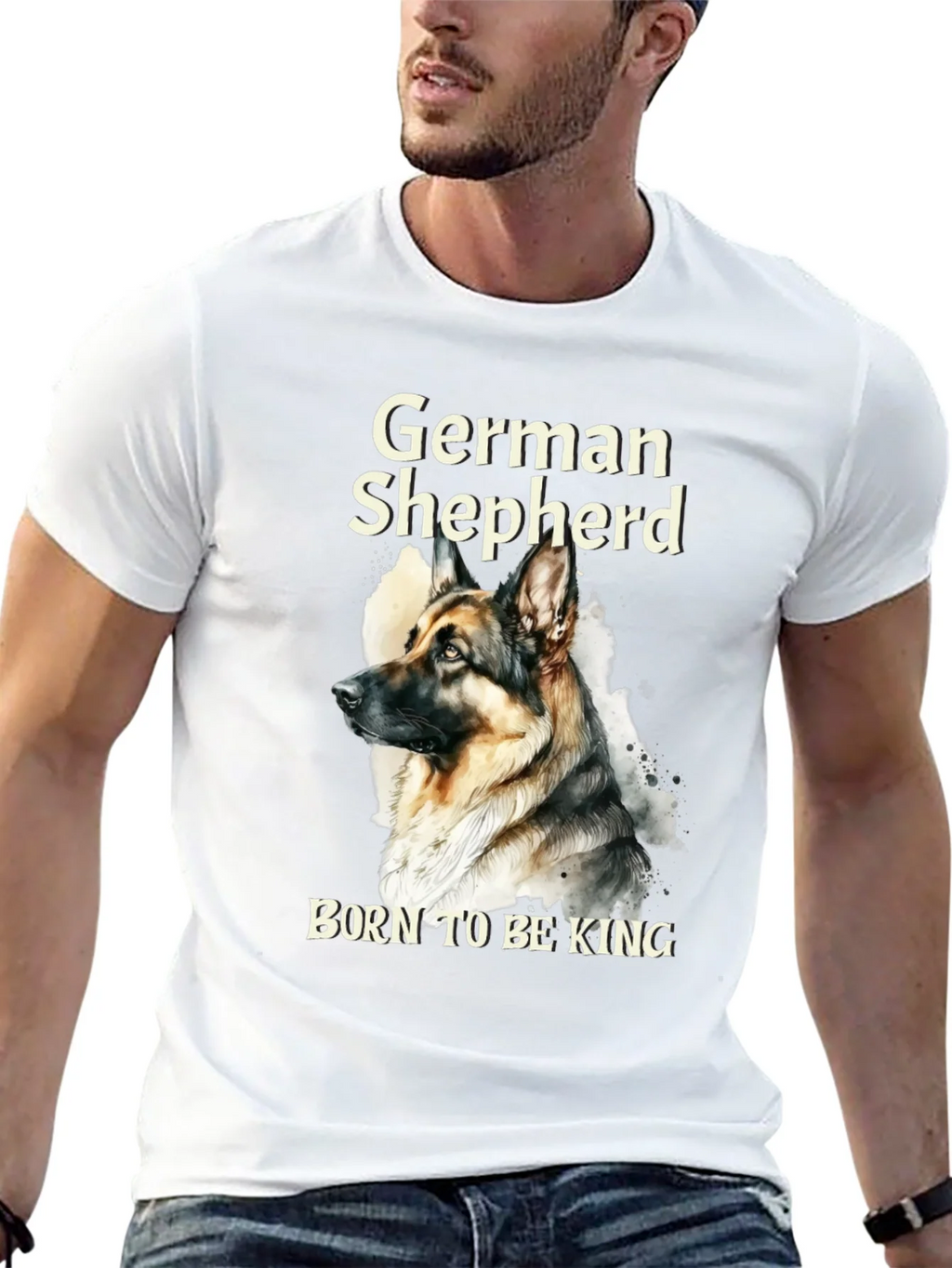 German Shepherd Born To Be King T-Shirt product image 9