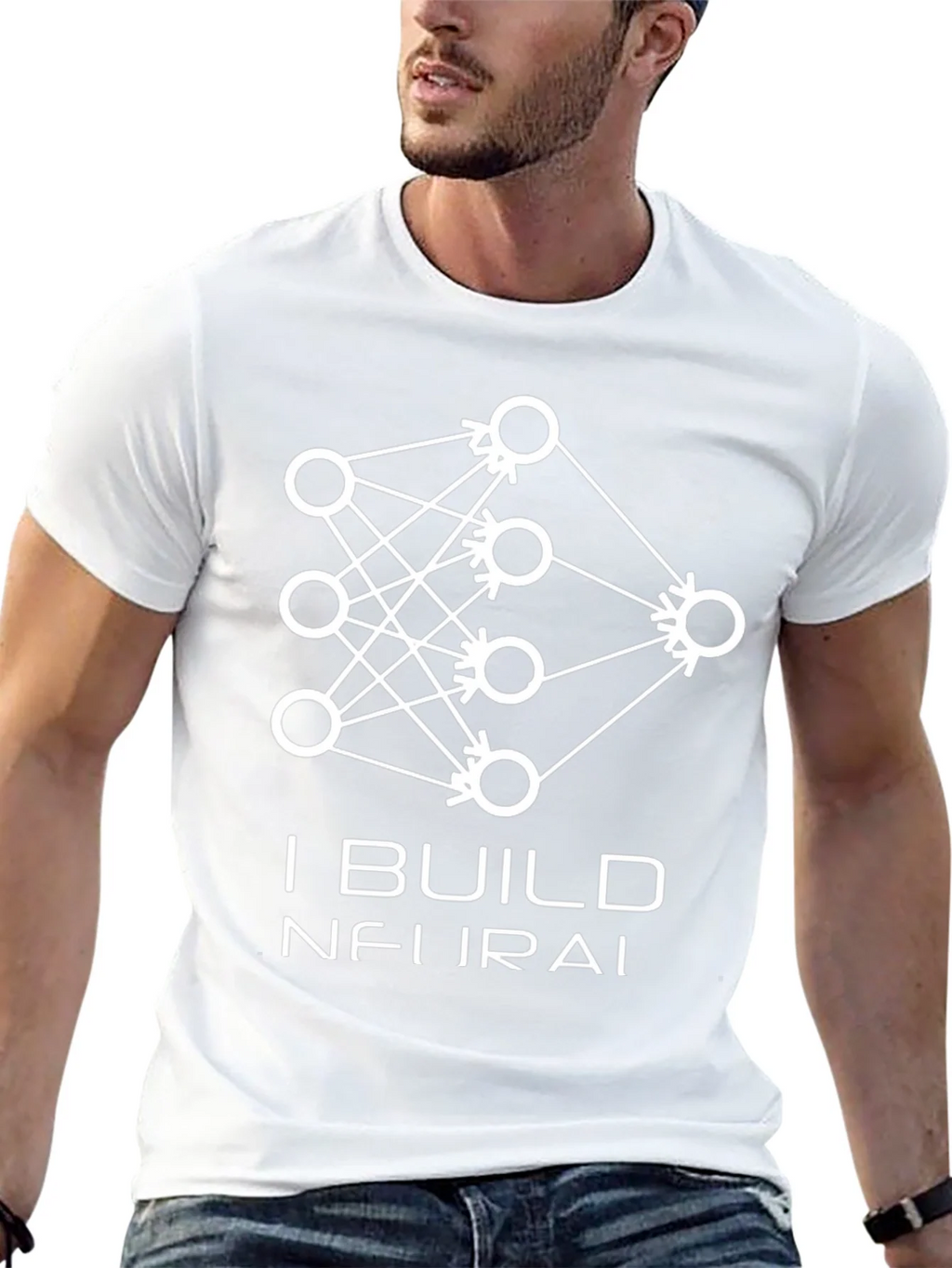 I Build Neural Networks T-Shirt - Black Graphic Tee product image 12