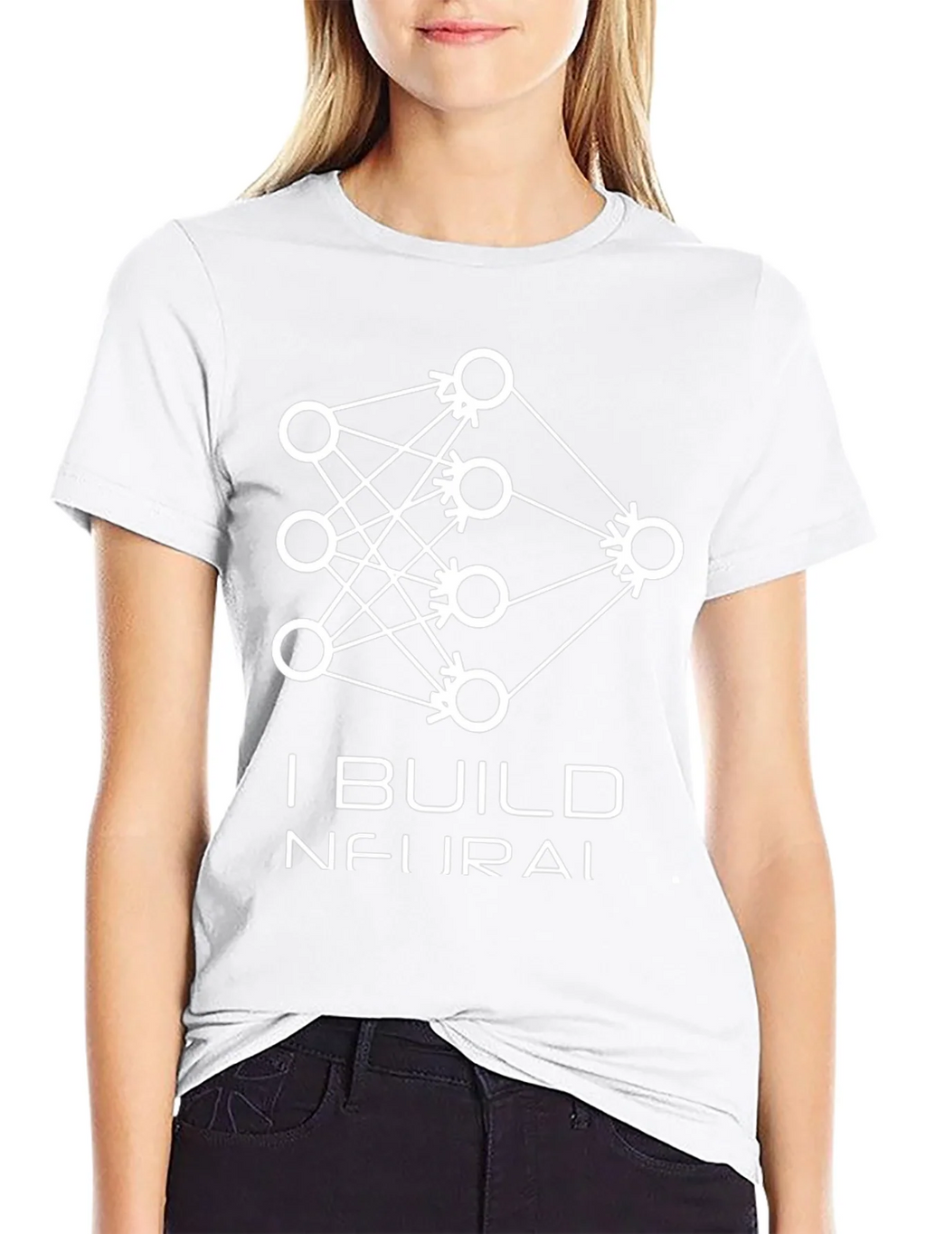 I Build Neural Networks T-Shirt - Black Graphic Tee product image 8