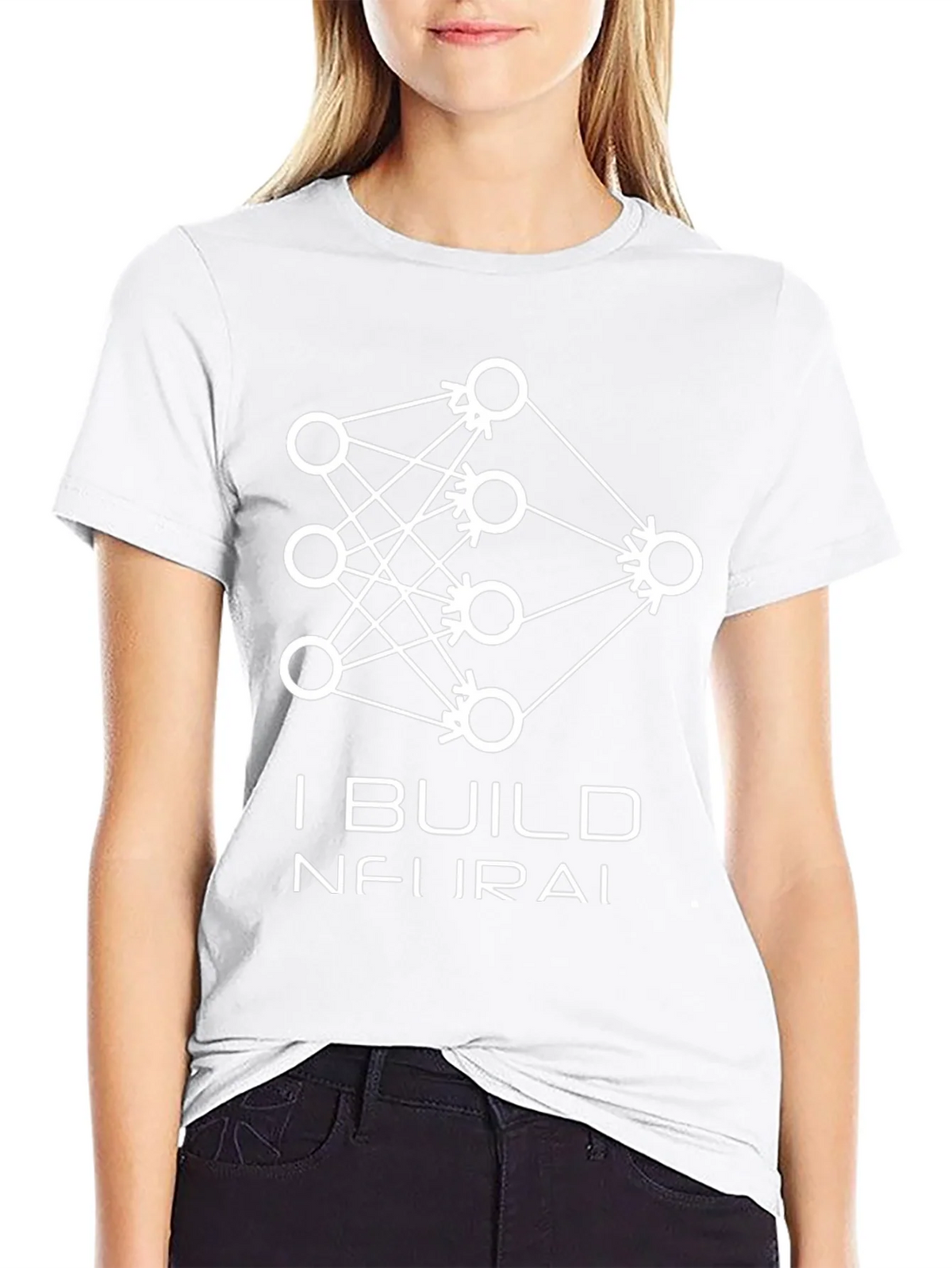 I Build Neural Networks T-Shirt - Black Graphic Tee product image 8
