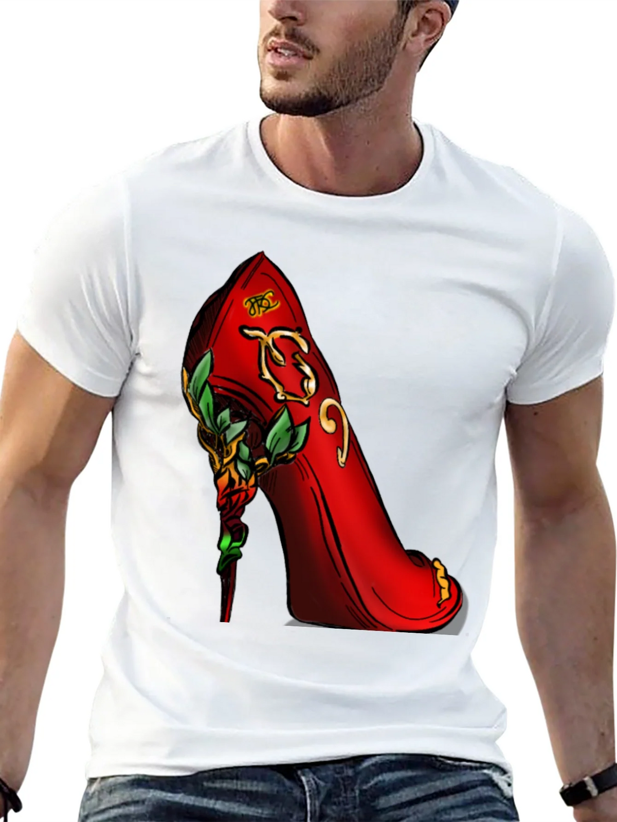 Red High Heel Graphic T-Shirt product image 12