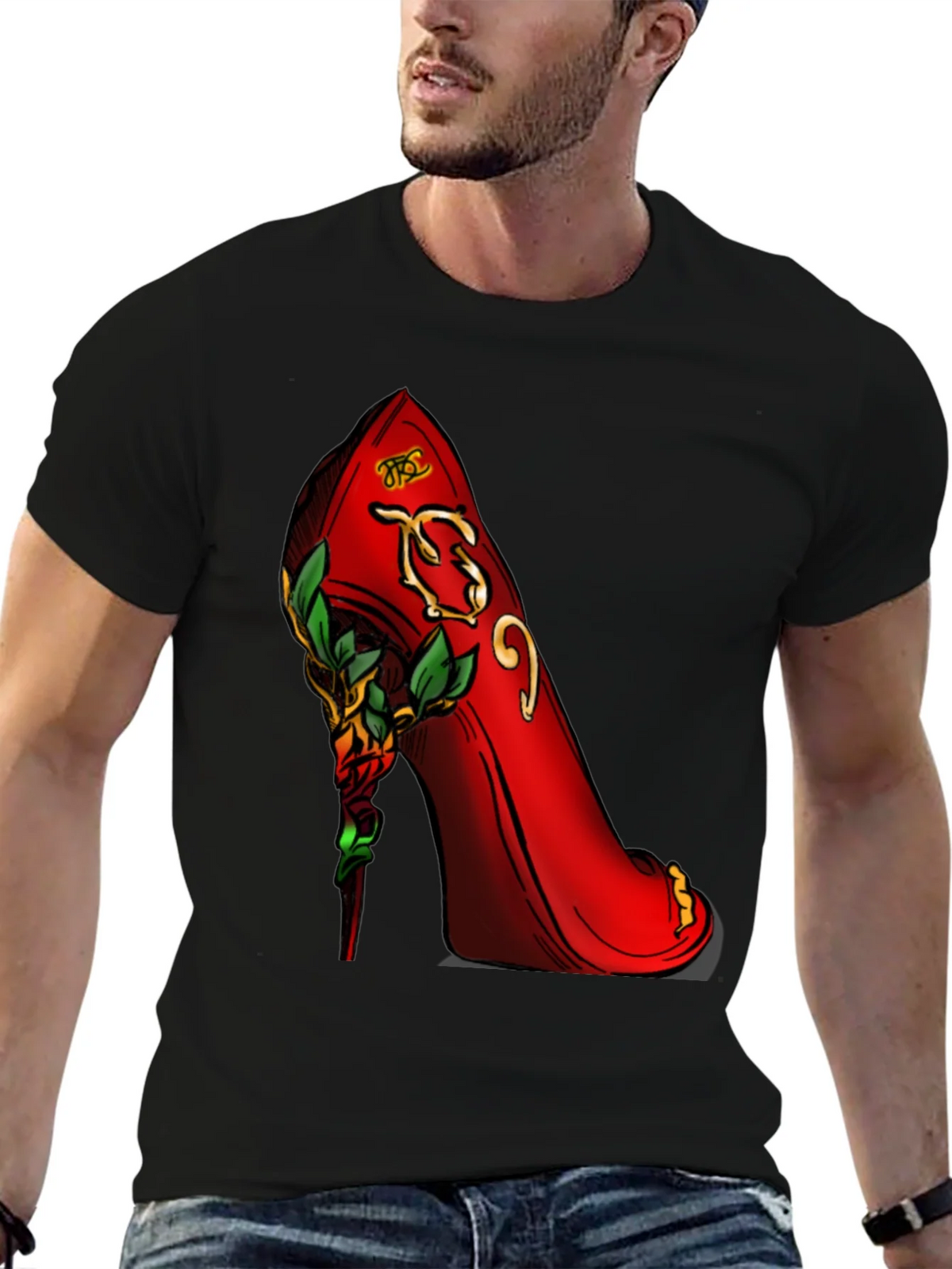Red High Heel Graphic T-Shirt product image 6