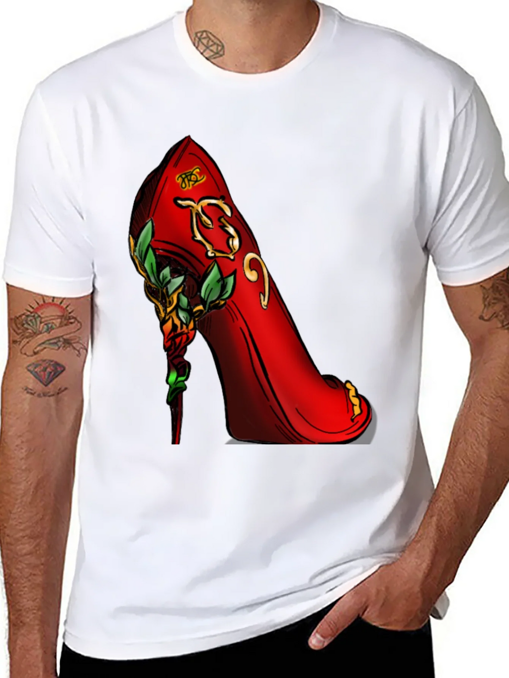 Red High Heel Graphic T-Shirt product image 7