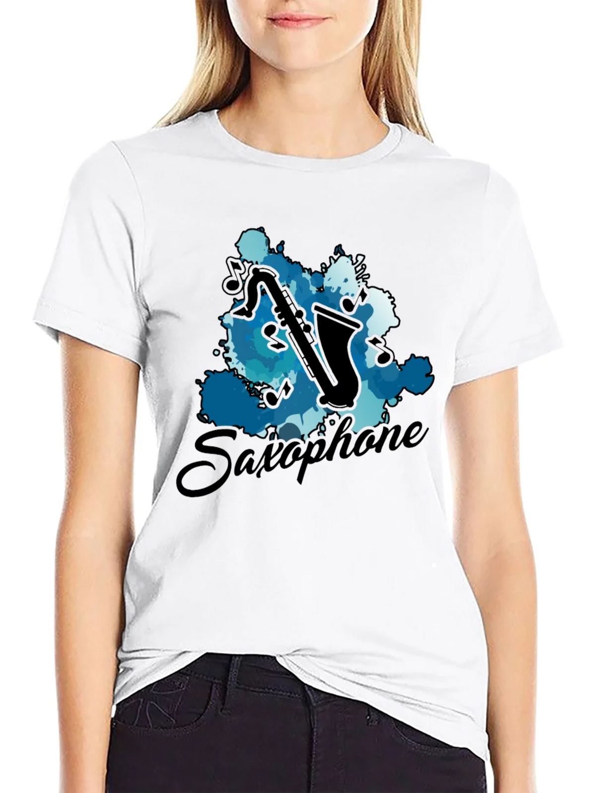 Saxophone Music T-Shirt - Artistic Instrument Tee product image 8