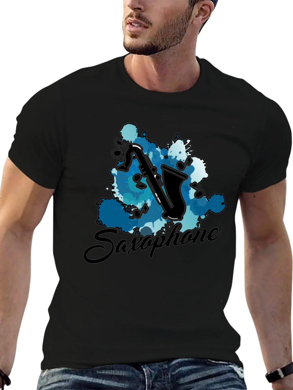 Saxophone Music T-Shirt - Artistic Instrument Tee product image 6