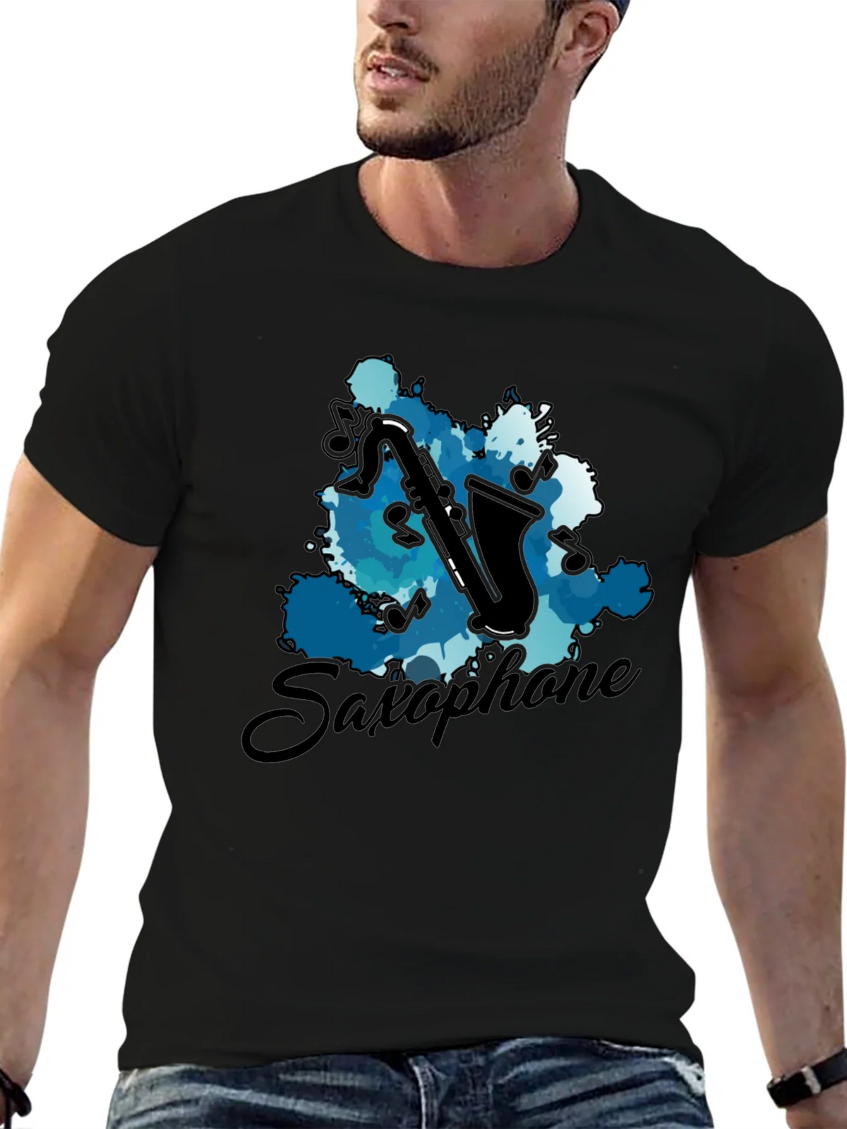 Saxophone Music T-Shirt - Artistic Instrument Tee product image 6