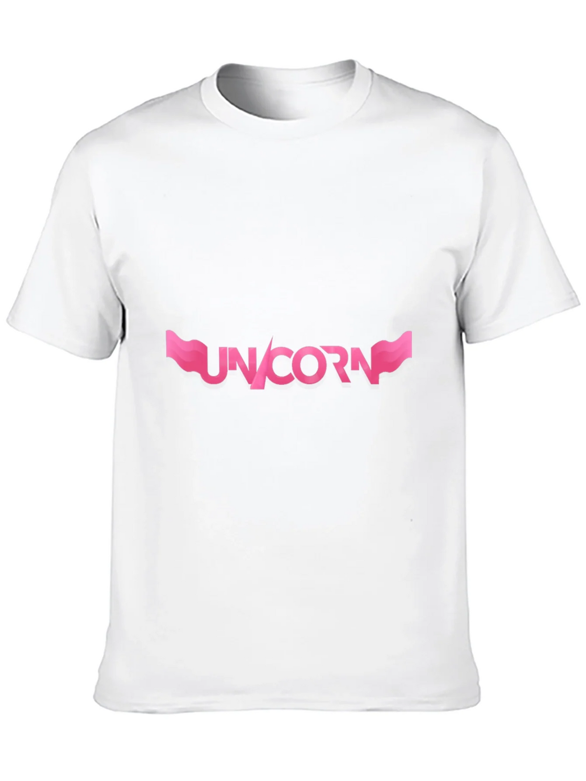 Unicorn Graphic T-Shirt - Pink Design on Black product image 8