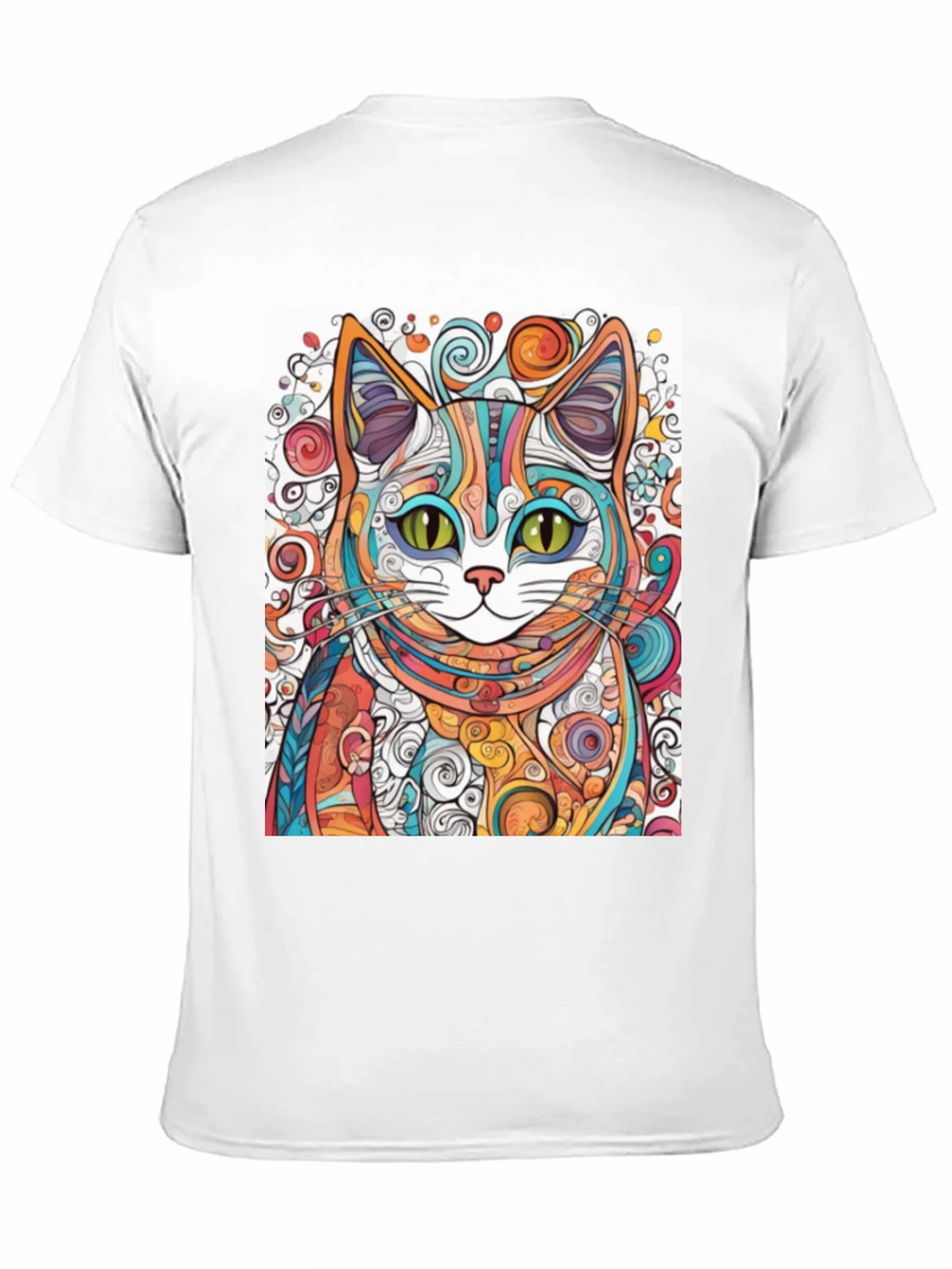 Colorful Abstract Cat T-Shirt product image 10