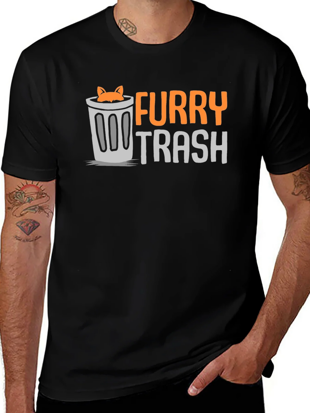 Furry Trash T-Shirt - Novelty Graphic Tee product image 1