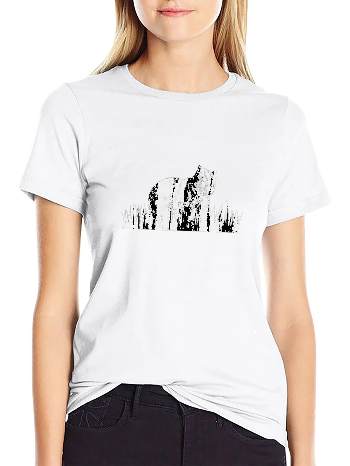Bear Graphic Black T-Shirt product image 6