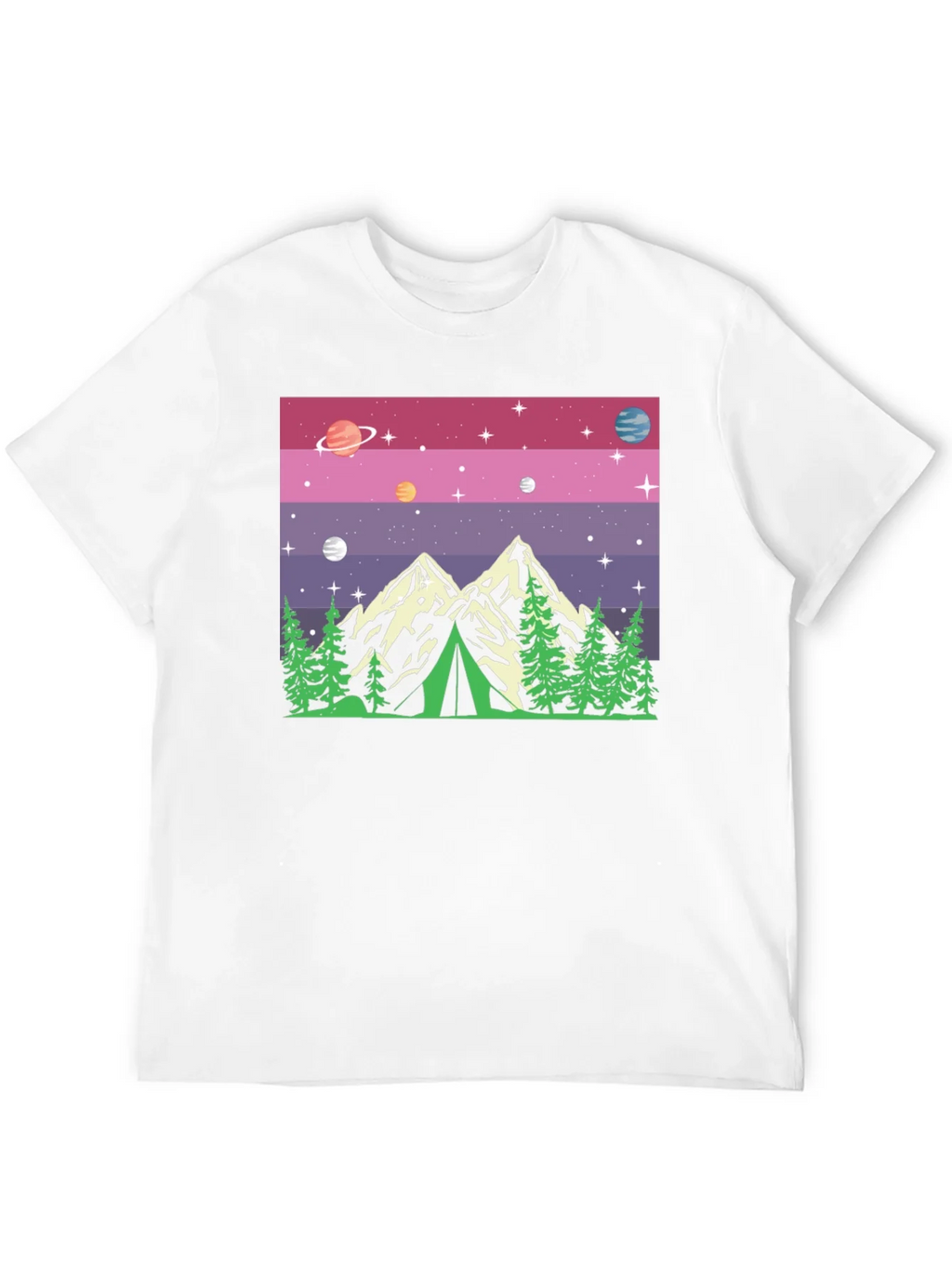 Cosmic Camping Graphic T-Shirt product image 4