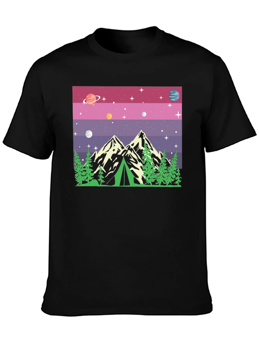 Cosmic Camping Graphic T-Shirt product image 1