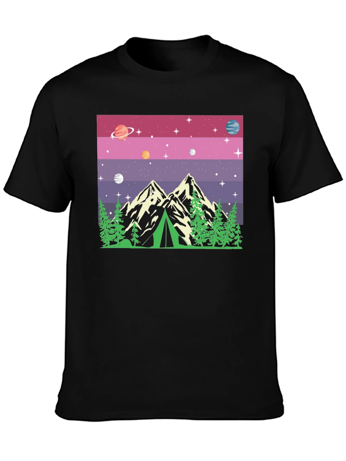 Cosmic Camping Graphic T-Shirt product image 1