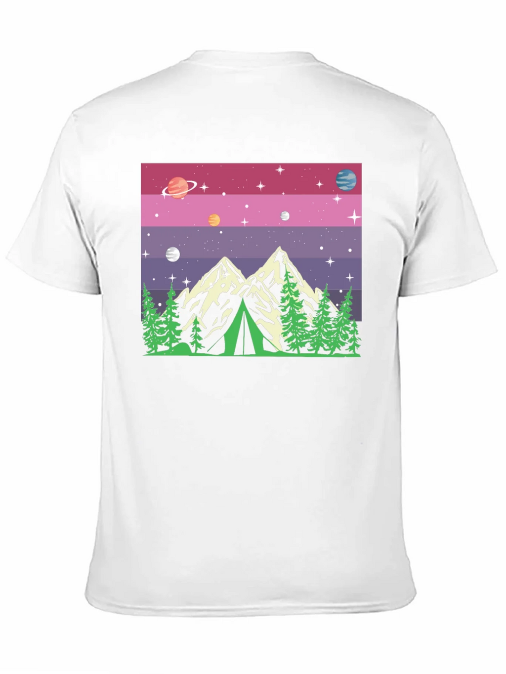 Cosmic Camping Graphic T-Shirt product image 3