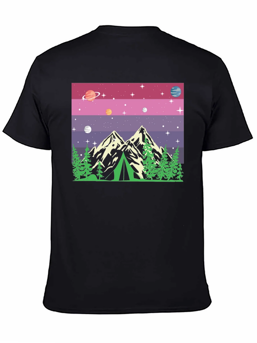 Cosmic Camping Graphic T-Shirt product image 2