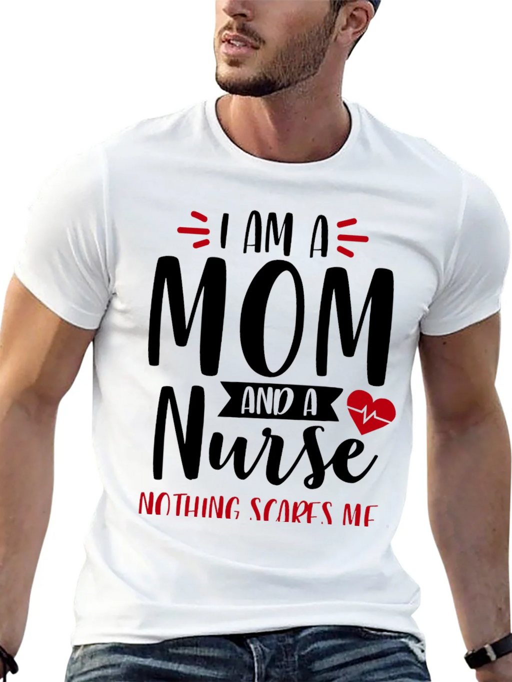 I Am A Mom and A Nurse T-Shirt product image 12