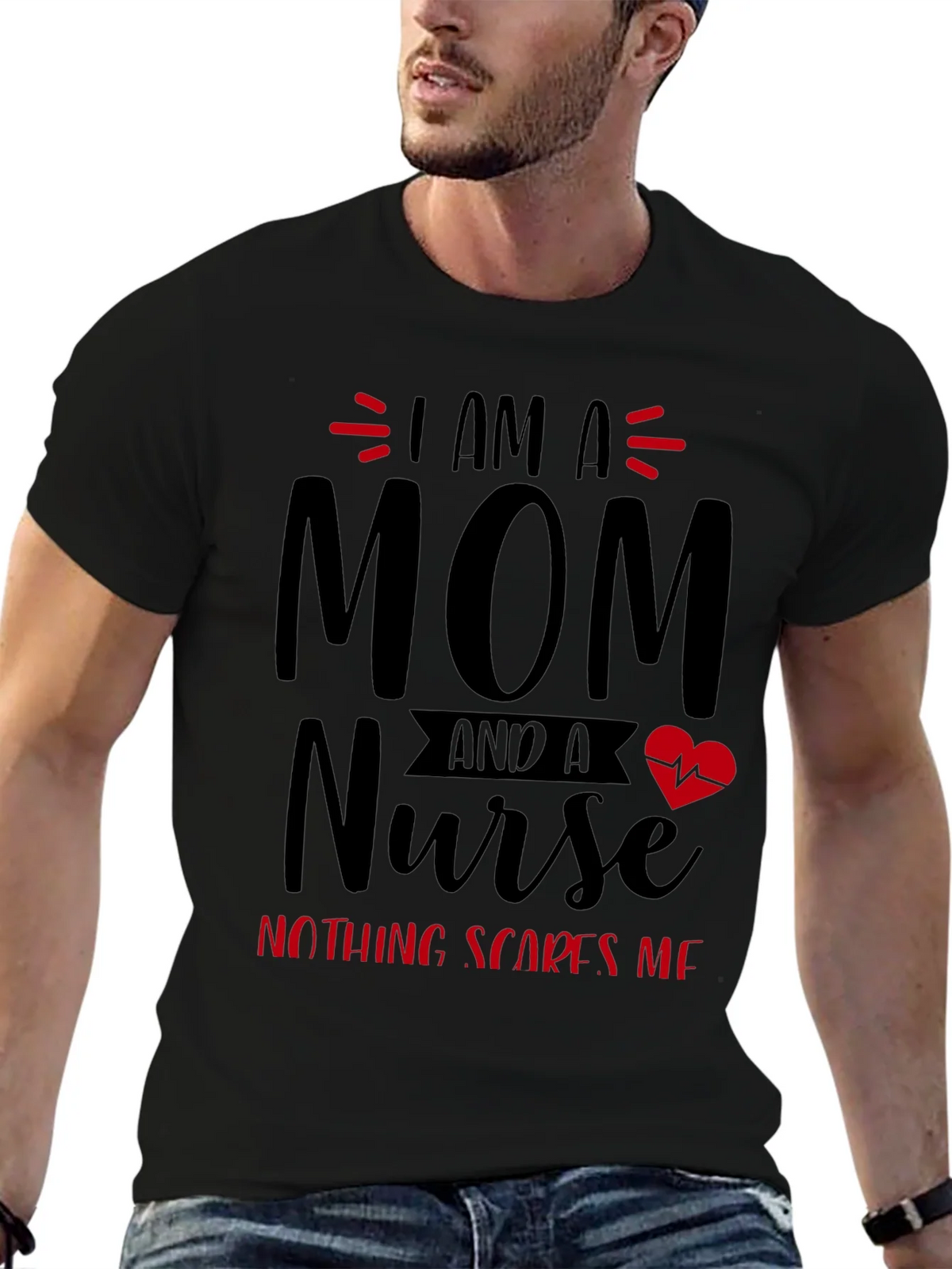 I Am A Mom and A Nurse T-Shirt product image 6