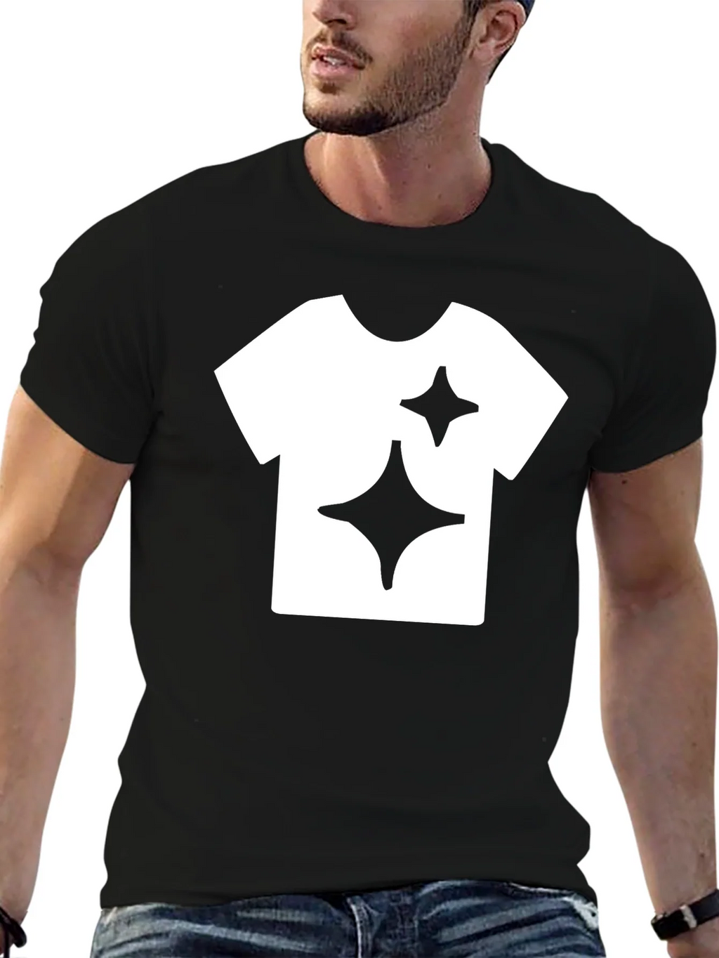 Stylish Black T-Shirt with Graphic Print product image 5