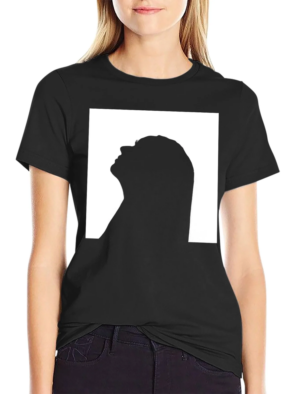 Silhouette Graphic Print Black T-Shirt product image 1