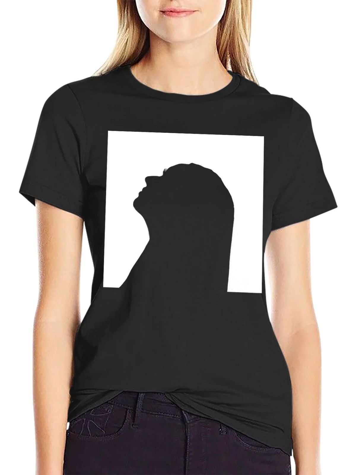Silhouette Graphic Print Black T-Shirt product image 1
