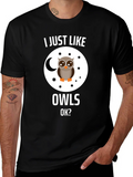 I Just Like Owls OK? T-Shirt product image 1