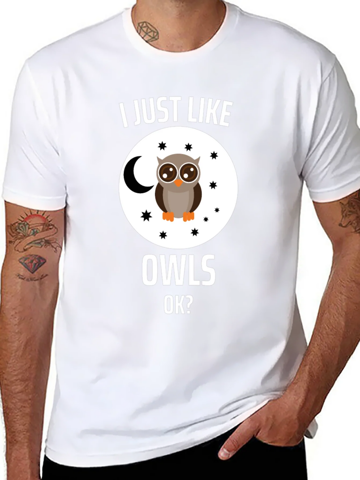 I Just Like Owls OK? T-Shirt product image 7