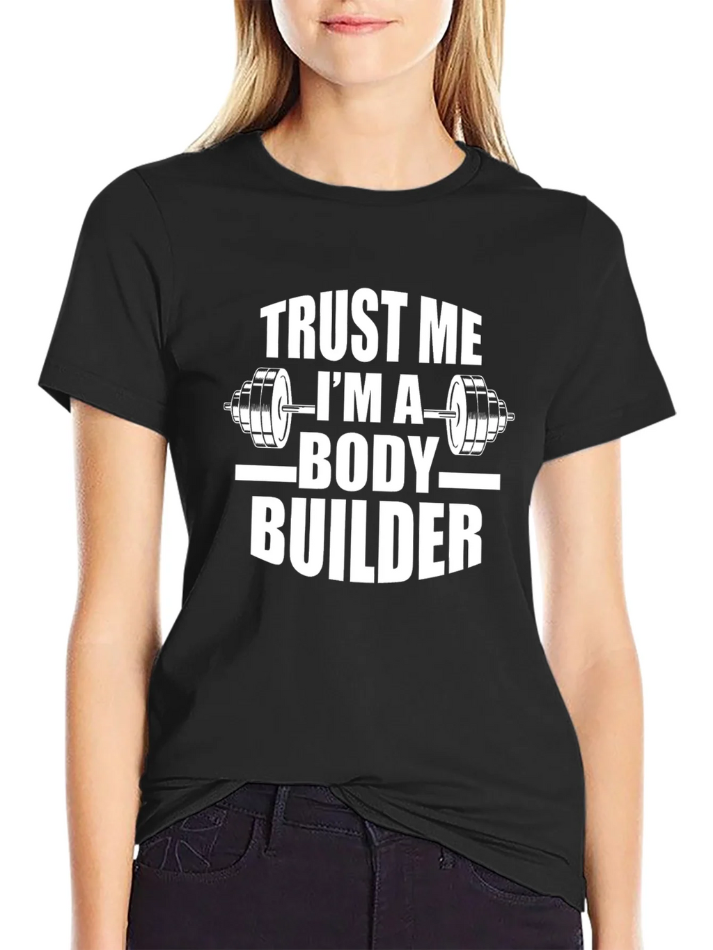 Trust Me Im A Body Builder Black T-Shirt product image 2