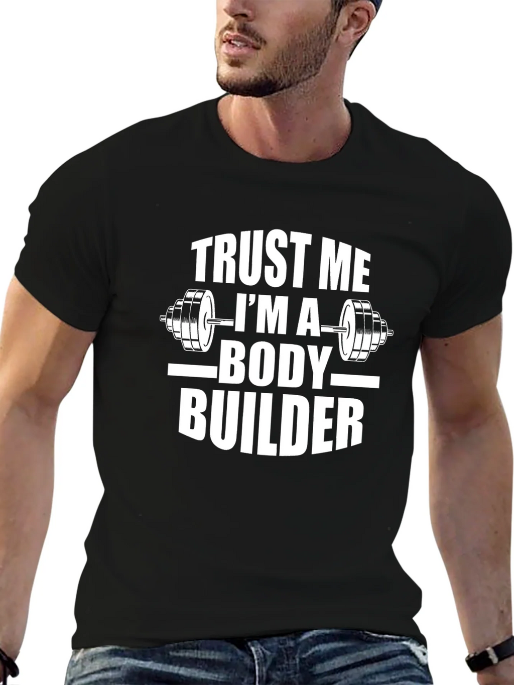 Trust Me Im A Body Builder Black T-Shirt product image 6