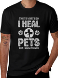 I Heal Pets Black T-Shirt product image 1