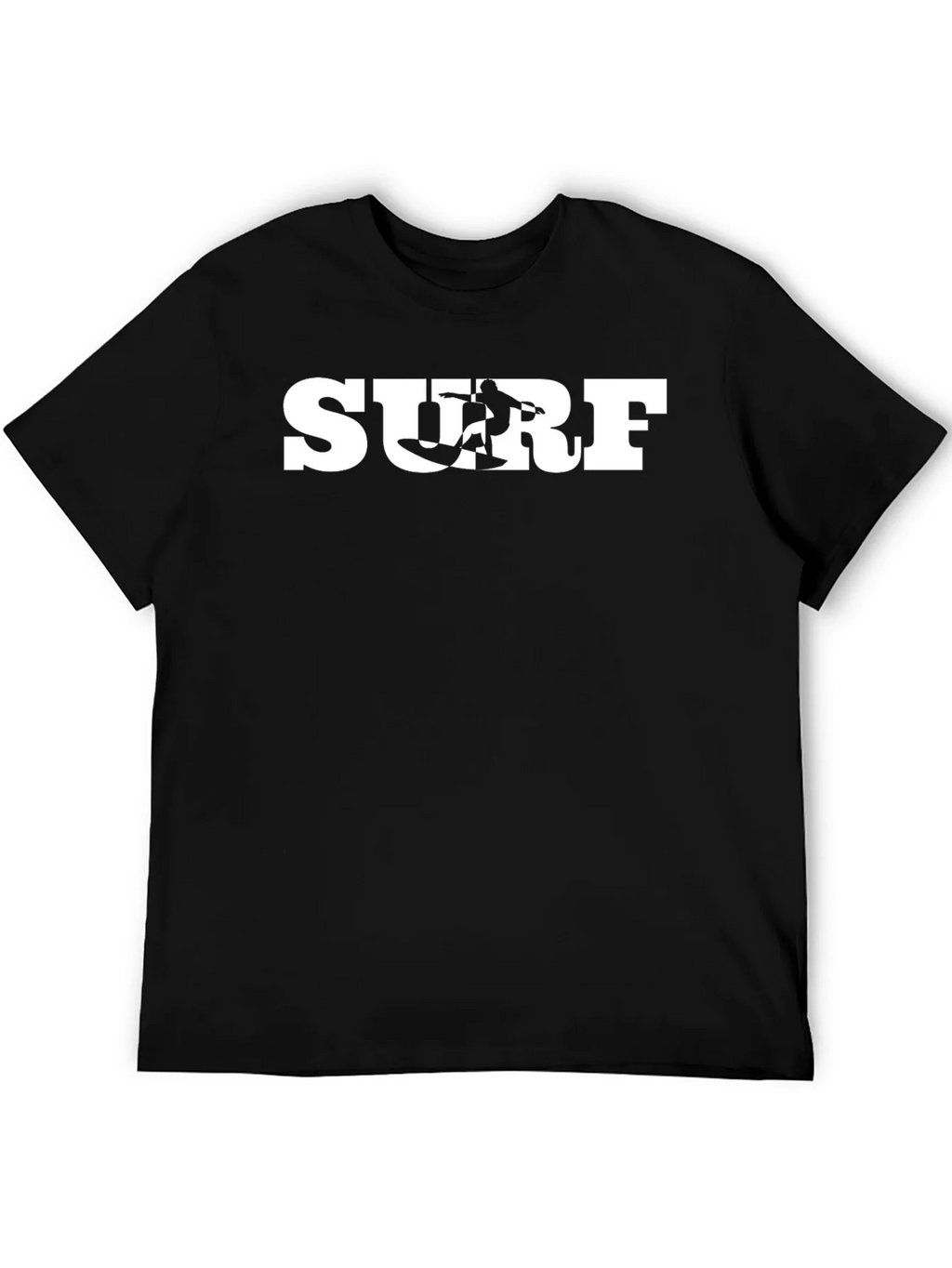 Surf Graphic Tee - Black Cotton T-Shirt product image 5