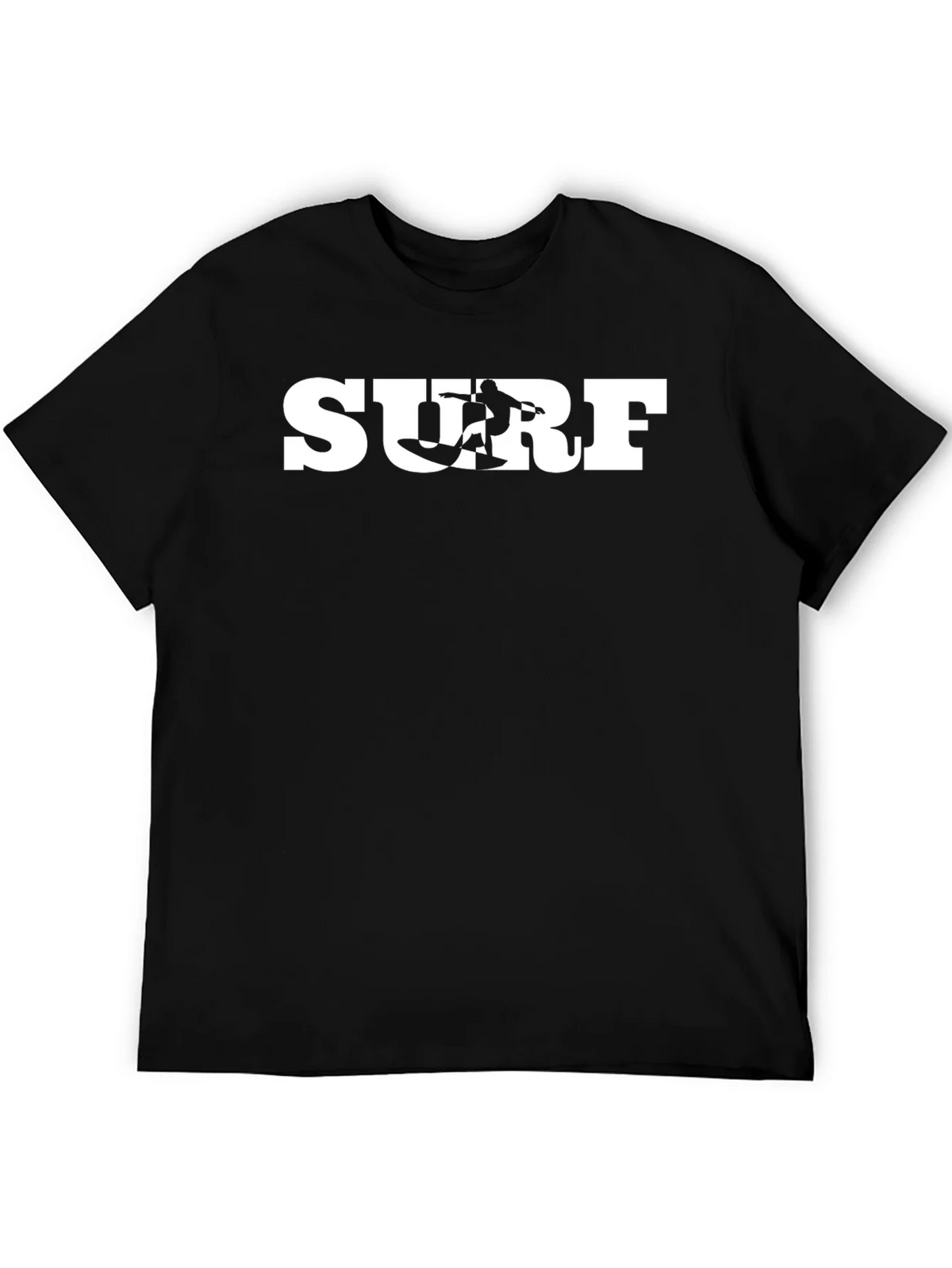 Surf Graphic Tee - Black Cotton T-Shirt product image 5