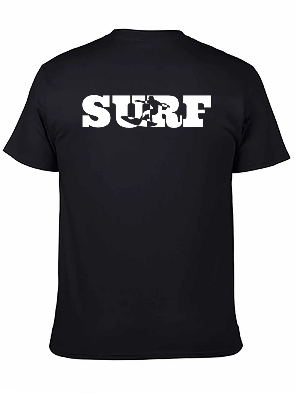 Surf Graphic Tee - Black Cotton T-Shirt product image 4