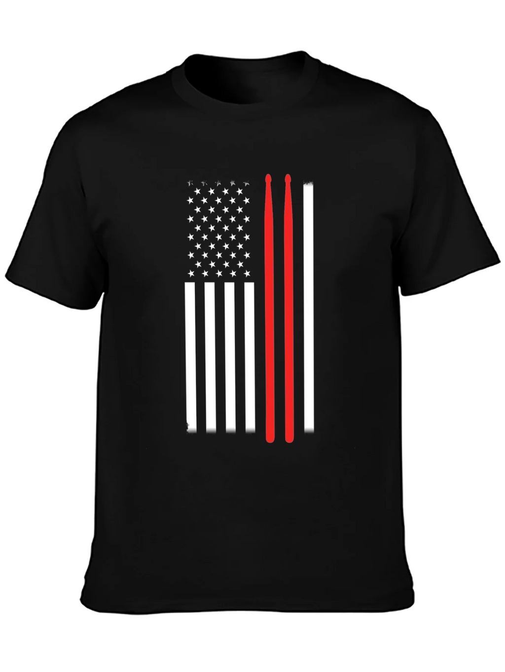American Flag Drummer T-Shirt product image 3