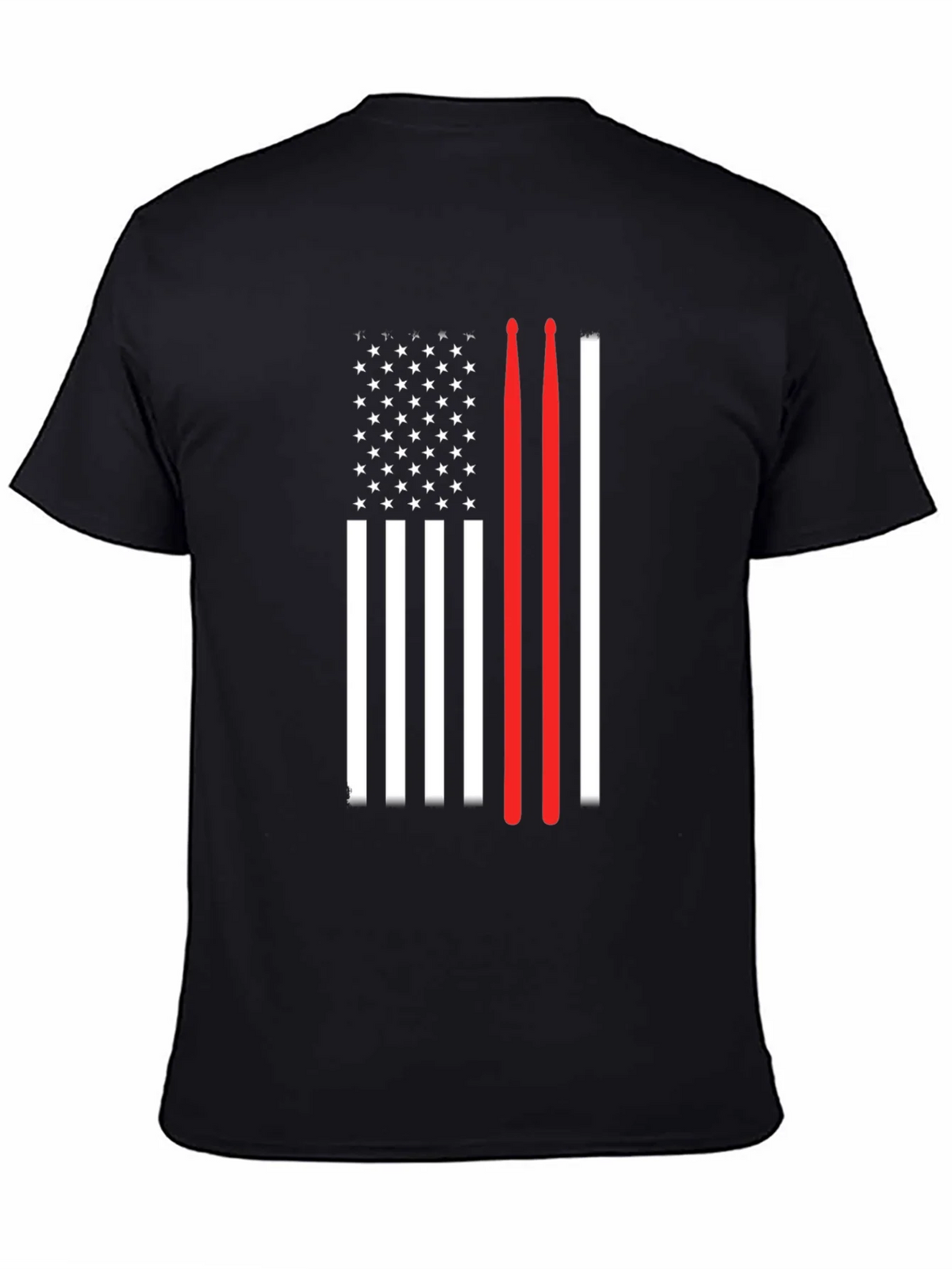 American Flag Drummer T-Shirt product image 4