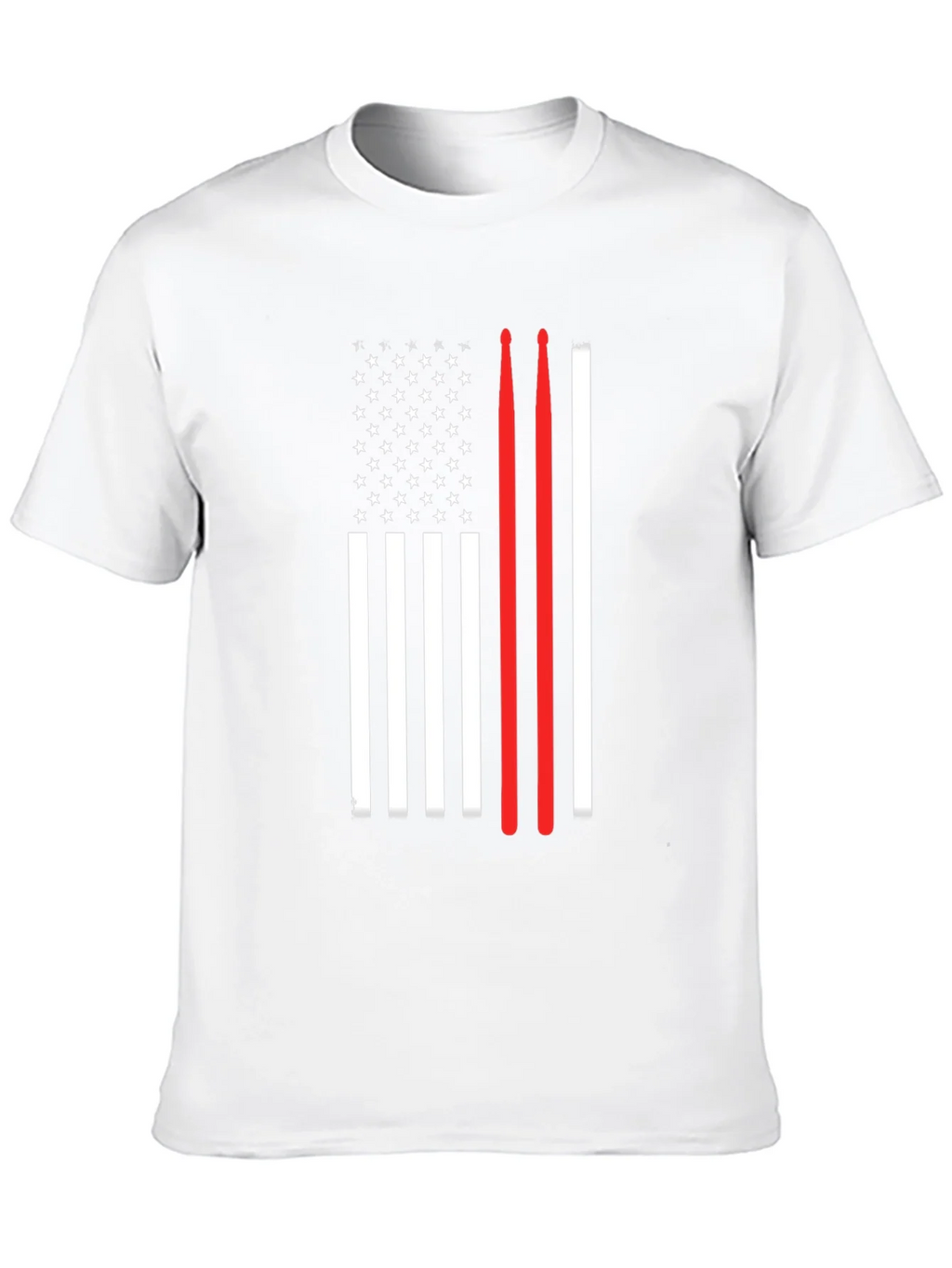 American Flag Drummer T-Shirt product image 7