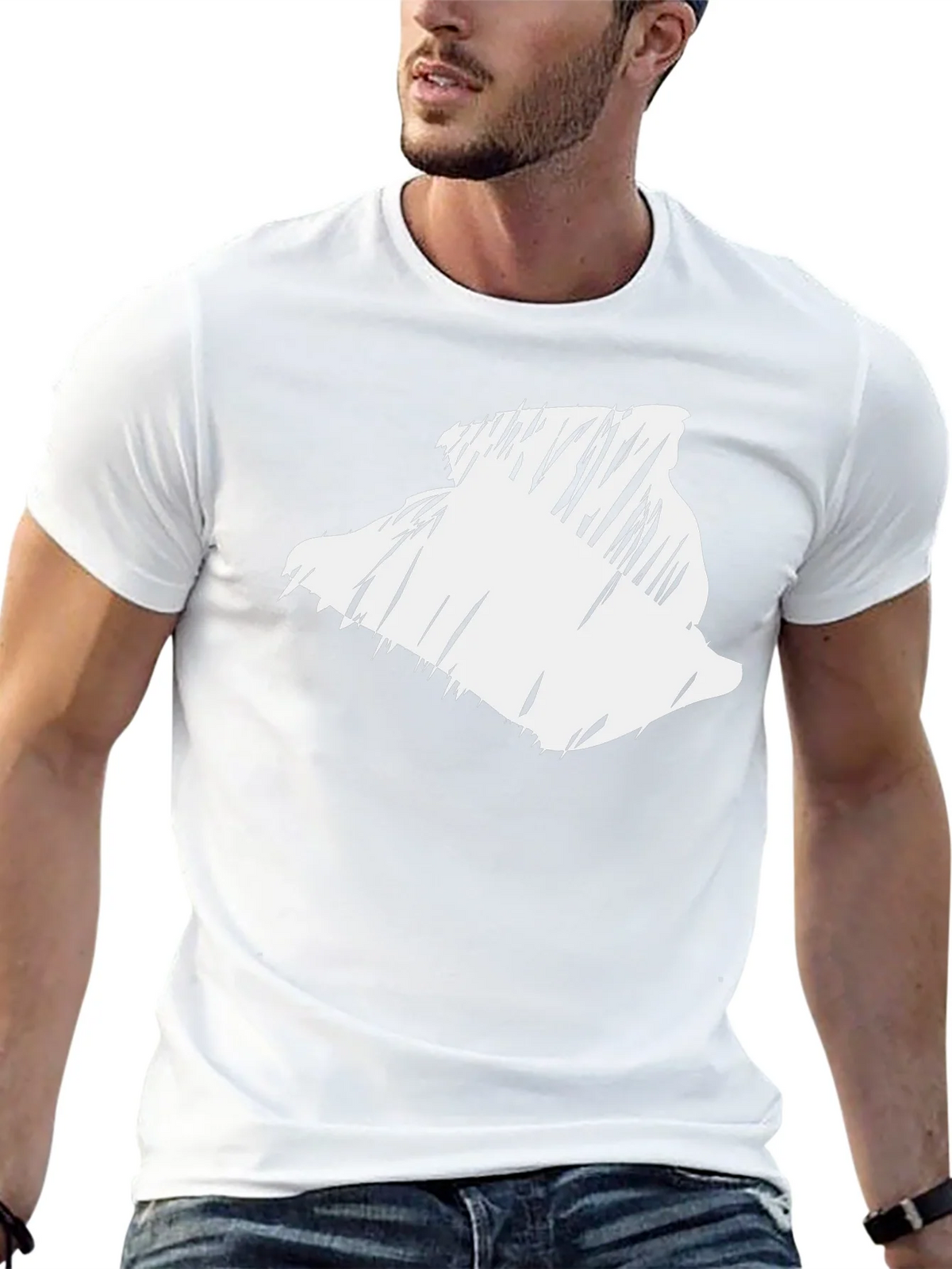 Abstract Graphic Print T-Shirt - Modern Casual Tee product image 12