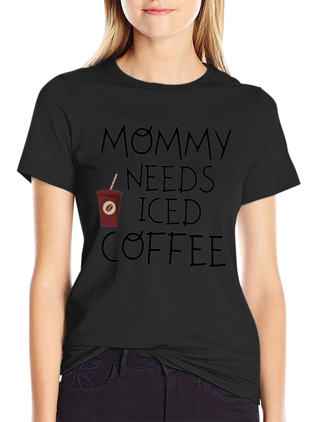 Mommy Needs Iced Coffee Graphic Tee - Relaxed Fit product image 2