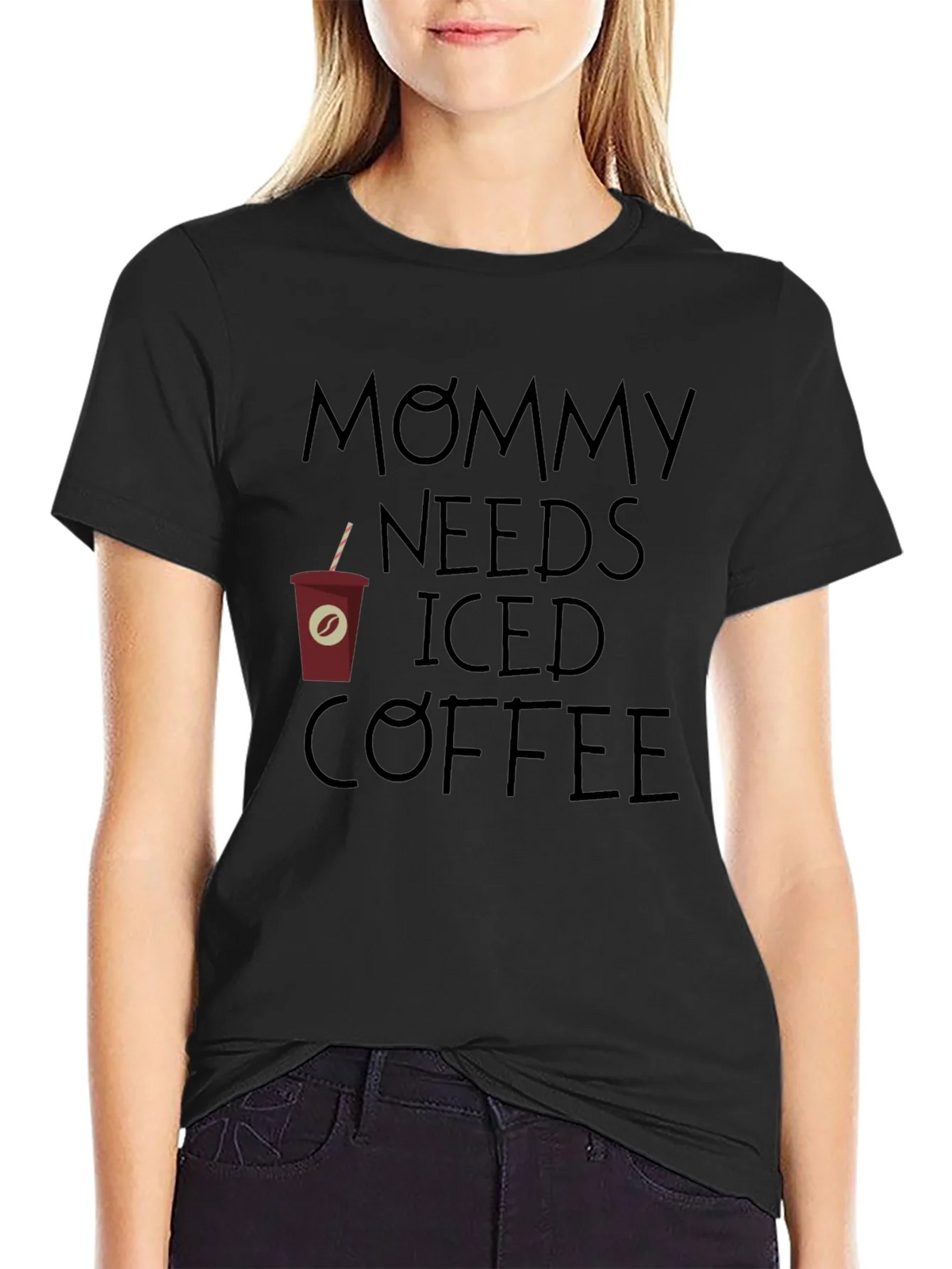 Mommy Needs Iced Coffee Graphic Tee - Relaxed Fit product image 2