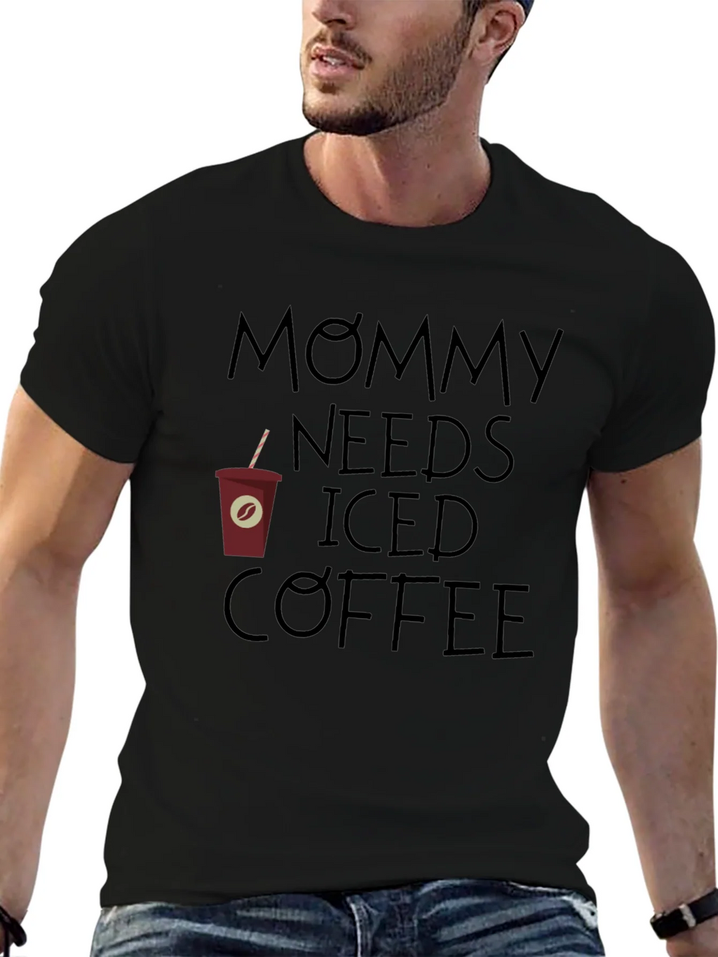 Mommy Needs Iced Coffee Graphic Tee - Relaxed Fit product image 6