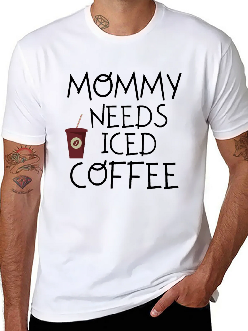 Mommy Needs Iced Coffee Graphic Tee - Relaxed Fit product image 7