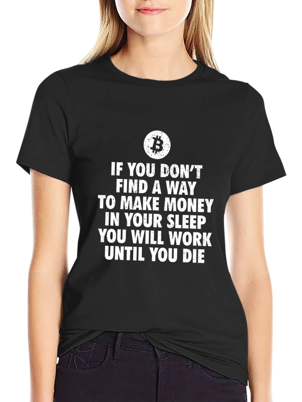 Bitcoin T-Shirt Make Money While You Sleep product image 1