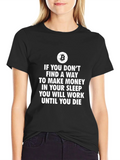 Bitcoin T-Shirt Make Money While You Sleep product image 1