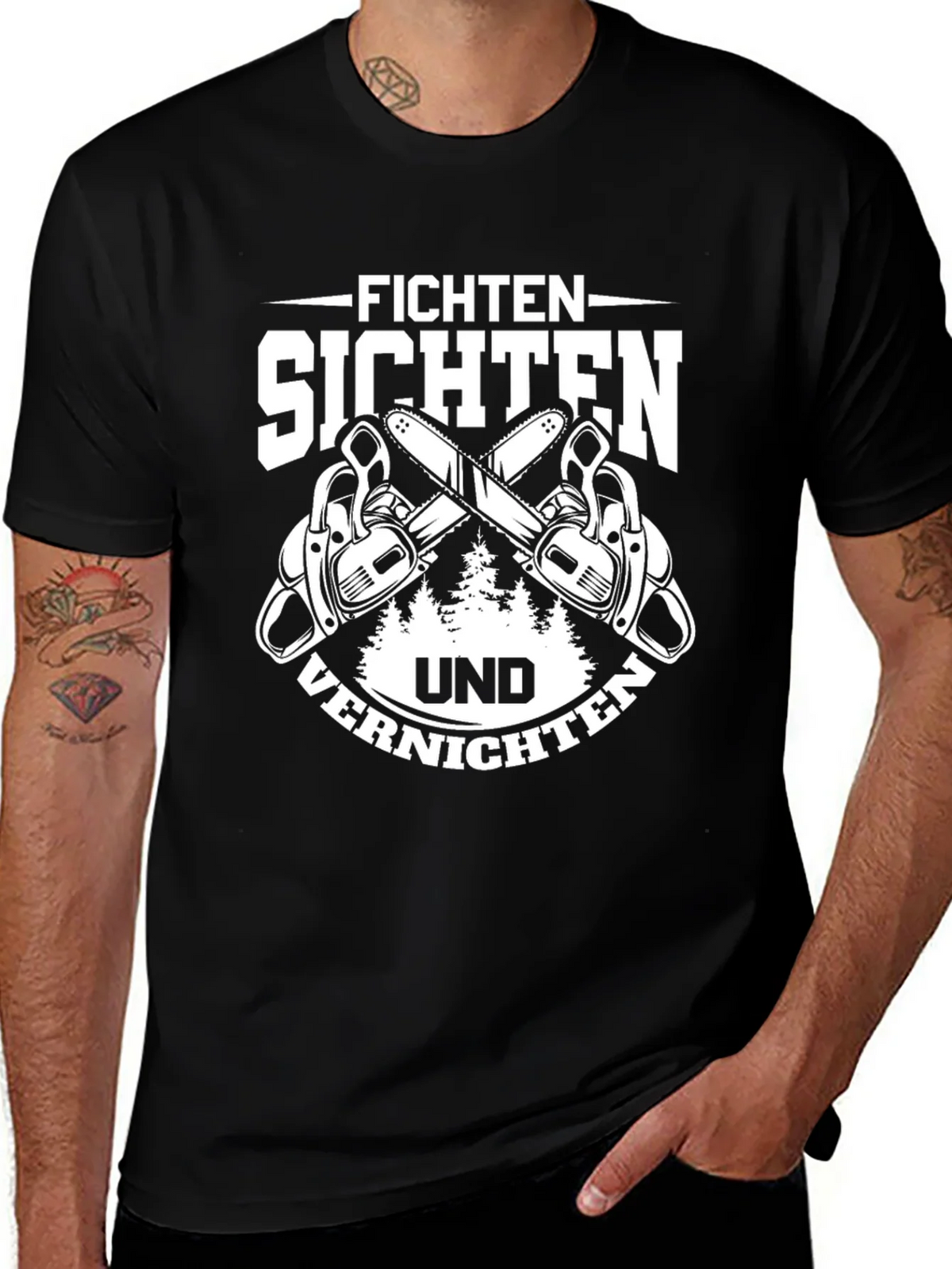 Fichten Sichten Und Vernichten T-Shirt product image 1