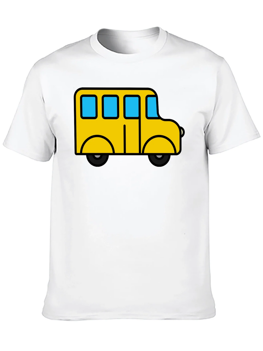 Cartoon Bus Graphic Tee - Black product image 9