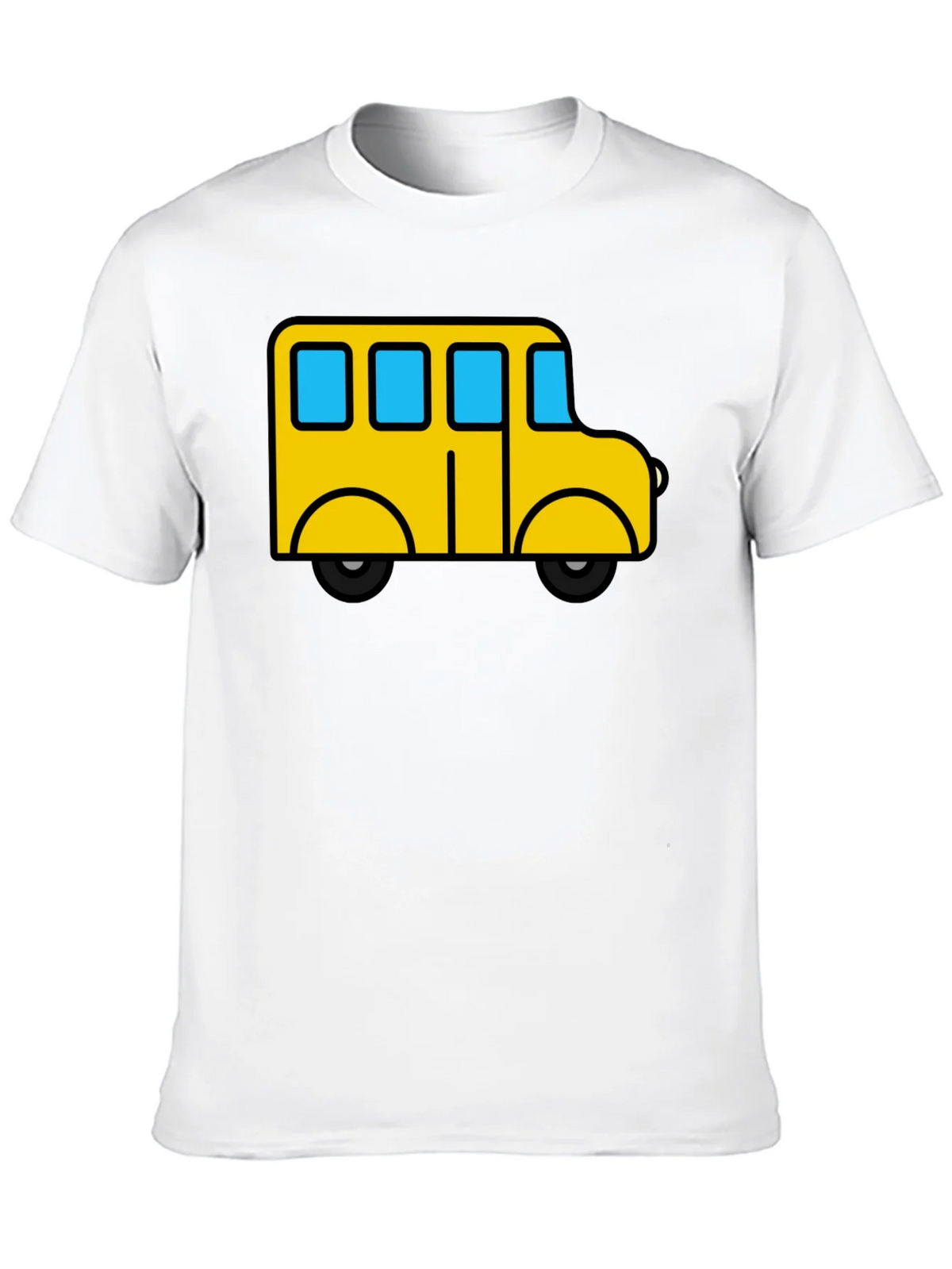Cartoon Bus Graphic Tee - Black product image 9