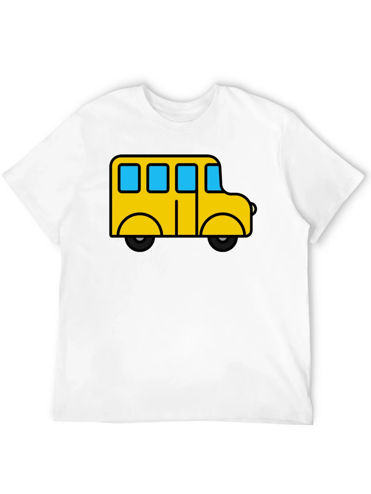 Cartoon Bus Graphic Tee - Black product image 11