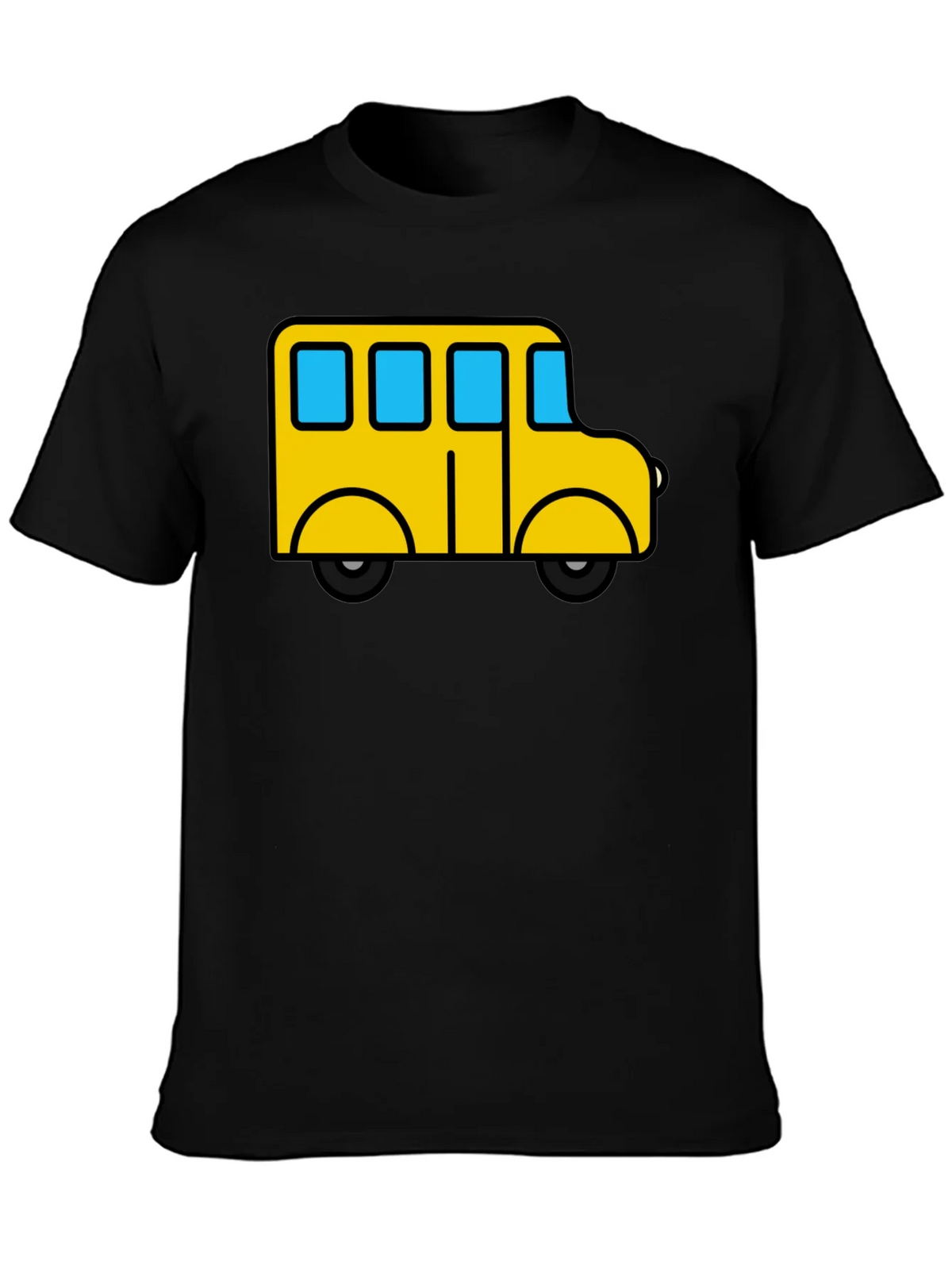 Cartoon Bus Graphic Tee - Black product image 3