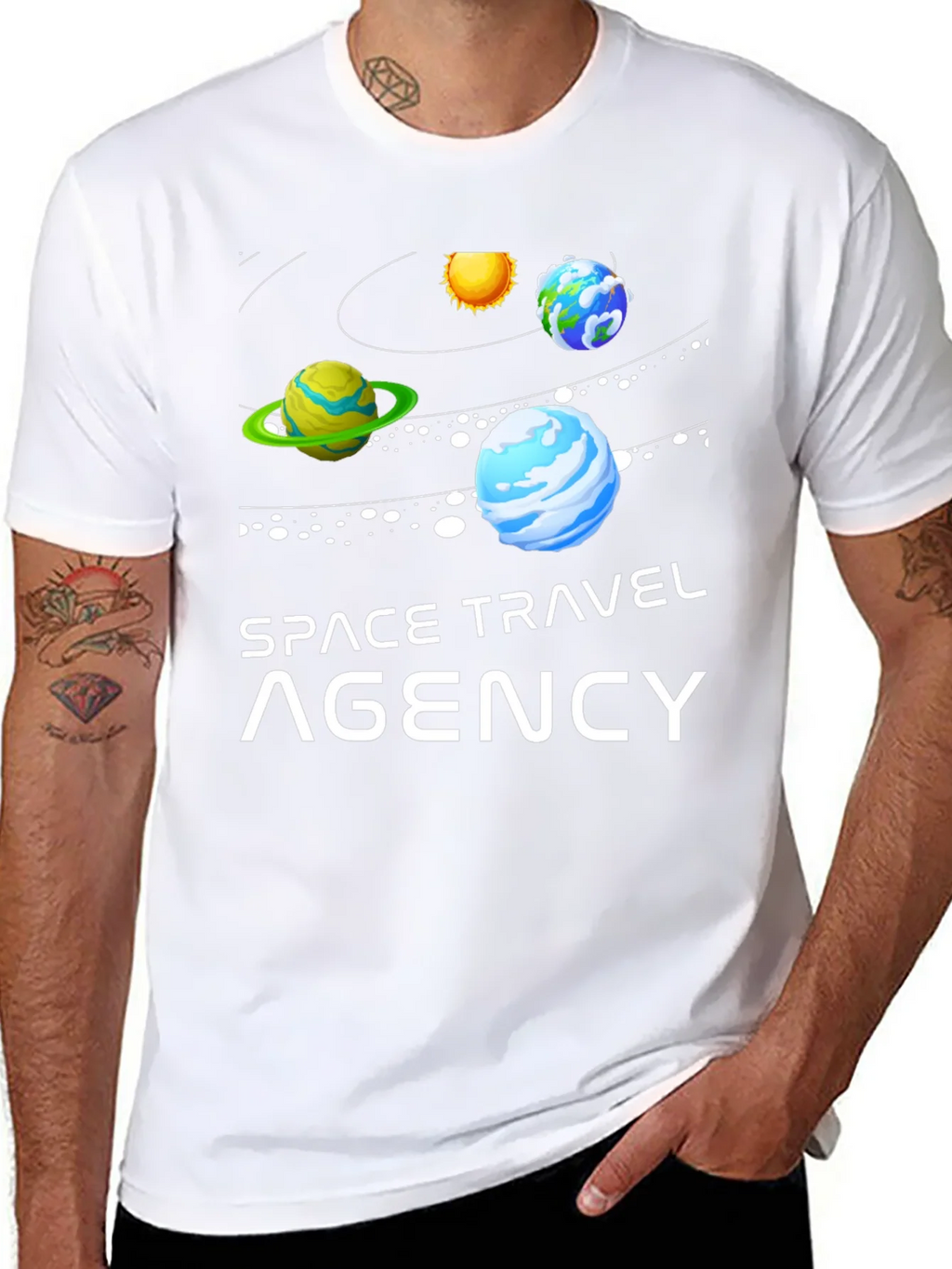 Space Travel Agency Graphic T-Shirt product image 7