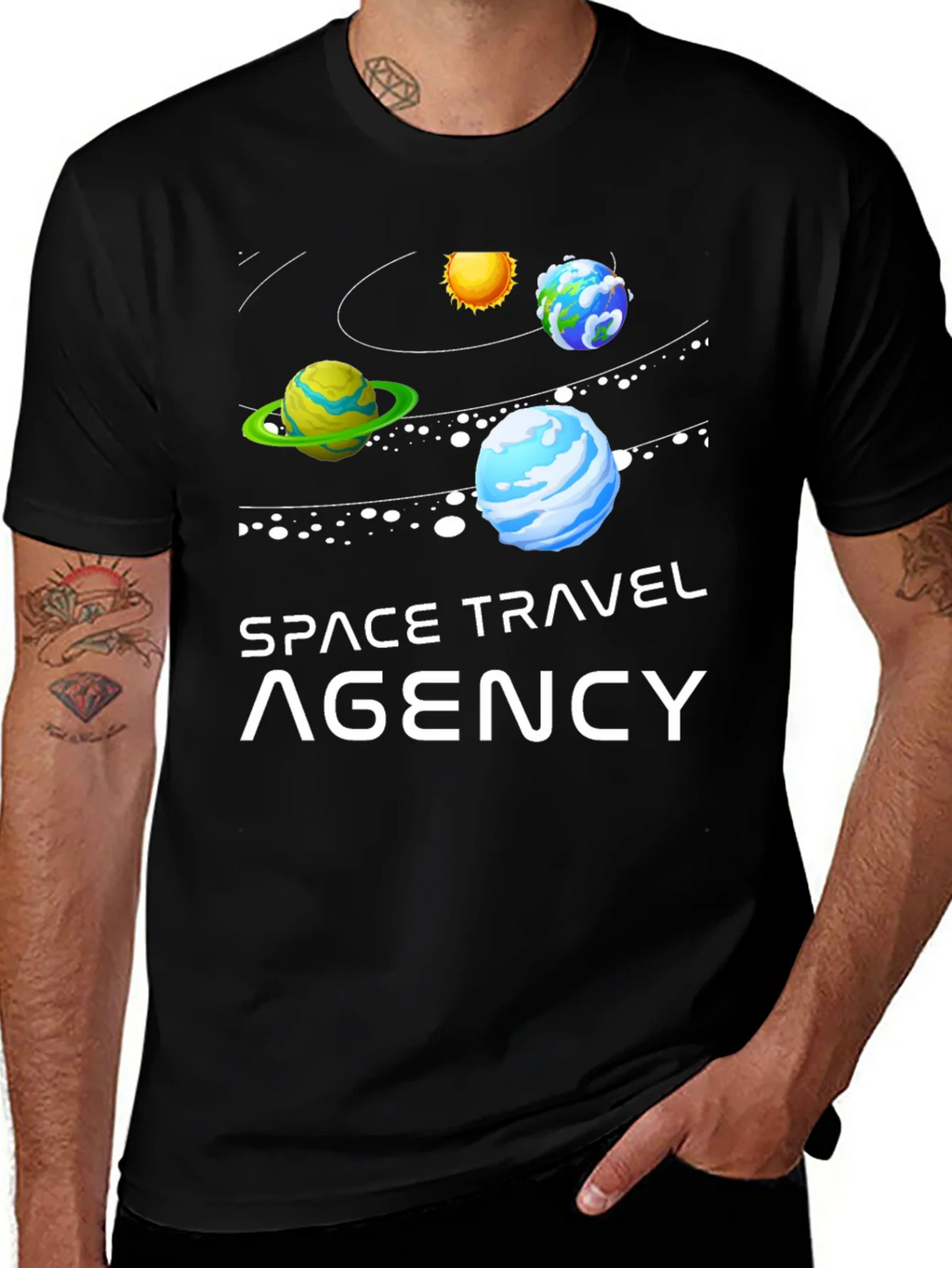 Space Travel Agency Graphic T-Shirt product image 1